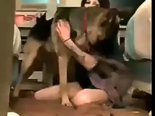 Amateur dog porn. Dog is active